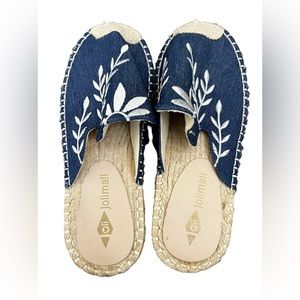 Oli Jollimall Denim Espadrilles NWOT Size 8 but fit smaller